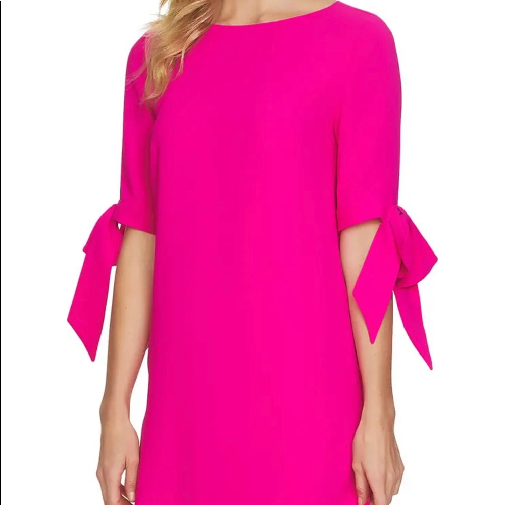 CeCe bright pink crepe dress